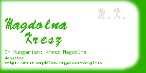 magdolna kresz business card